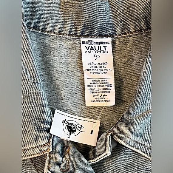 WALT DISNEY WORLD WDW VAULT COLLECTION 50 RETRO JEAN/DENIM VEST ADULT XL B24 - Picture 4 of 7